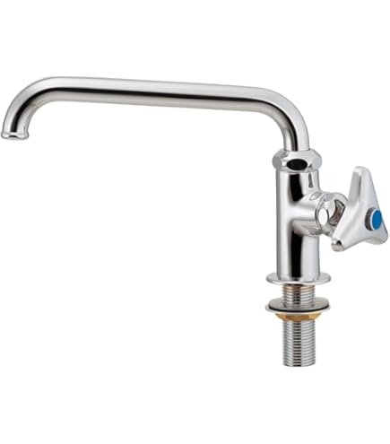 Amazon | SANEI 立形上向自在水栓 レバーハンドル 90度開閉 JA572DC-13